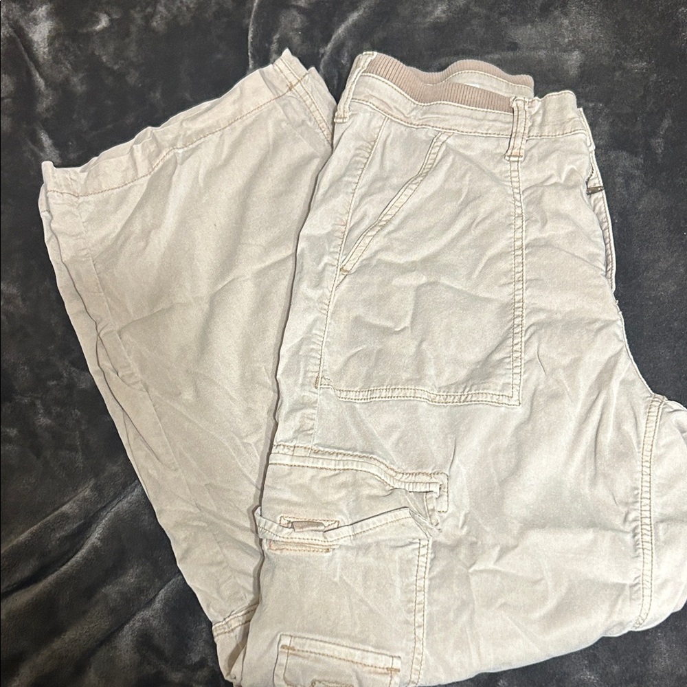 Beige Cargo Pants